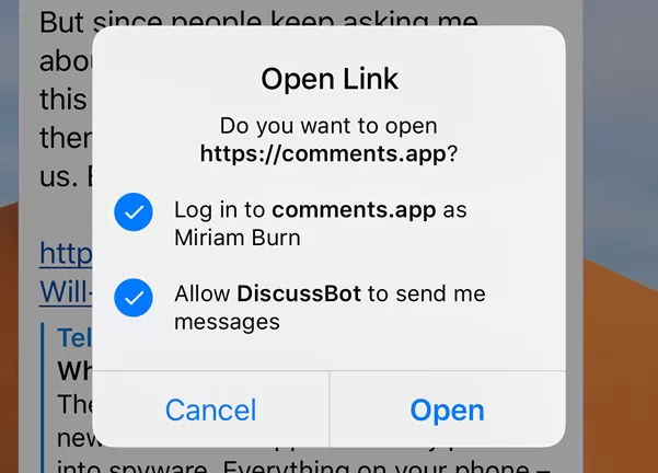 无缝 Telegram 登录